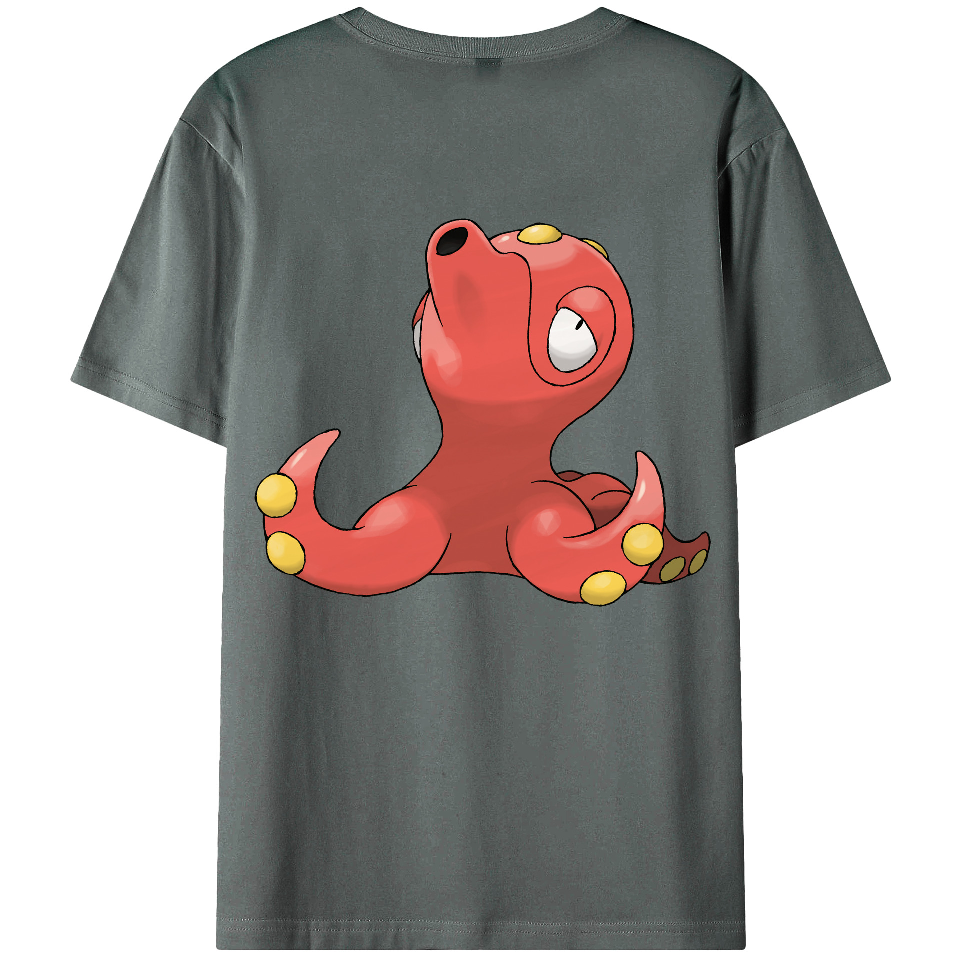（画像用） ポケットモンスター Pokémon 綿100％ メンズ半袖Tシャツ（バックプリント） 通気性